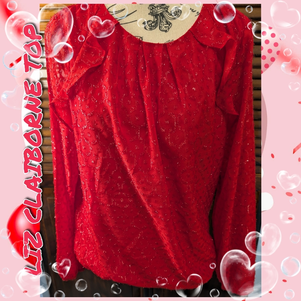 NEW WOT, ADORABLE LIZ CLAIBORNE TOP